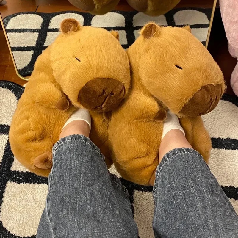 Women Shoes For Winter - Novelty capybara slippers unisex animal slides