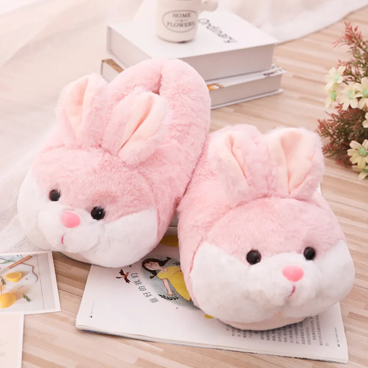 Women Shoes For Winter - Women House Fur Slippers Casual Cute