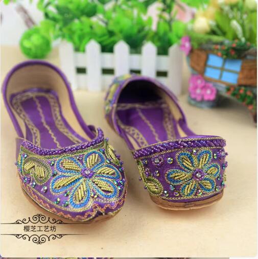 Women'S Shoes In Pakistan - Pakistan Women Shoes Flat Embroider Spring