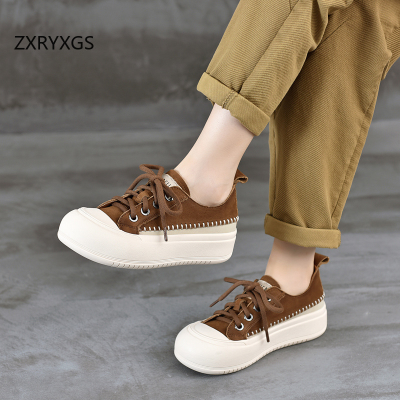 ZXRYXGS New Lace-up Premium Co - Women Shoes Size 4 In Cm 评论和价格