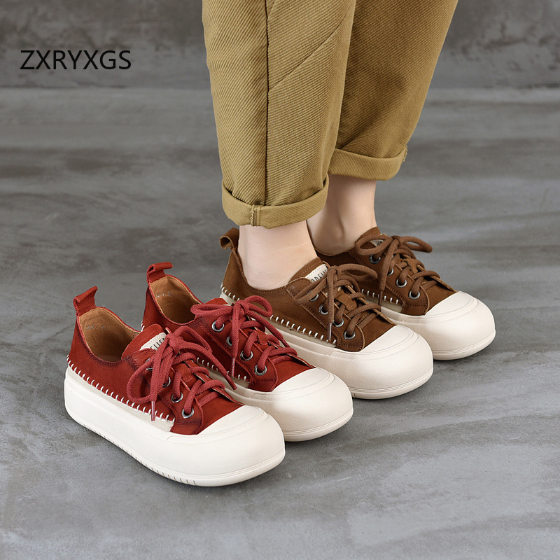 ZXRYXGS New Lace-up Premium Co - Women Shoes Size 4 In Cm 评论和价格