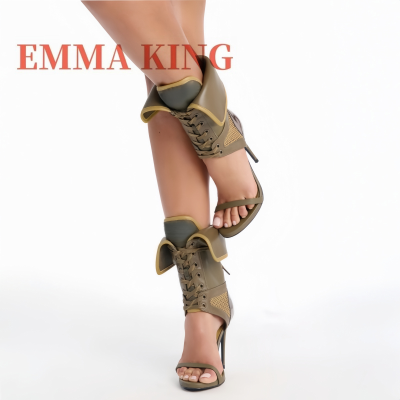 Green Fold Over Ankle High San - Women Shoes Boots 评论和价格