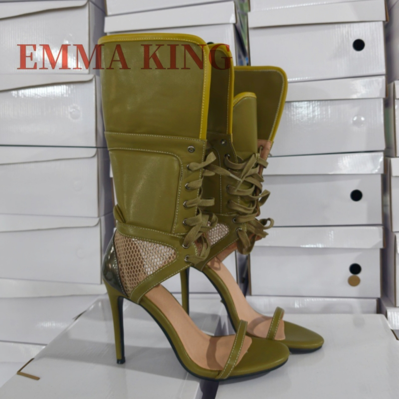 Green Fold Over Ankle High San - Women Shoes Boots 评论和价格