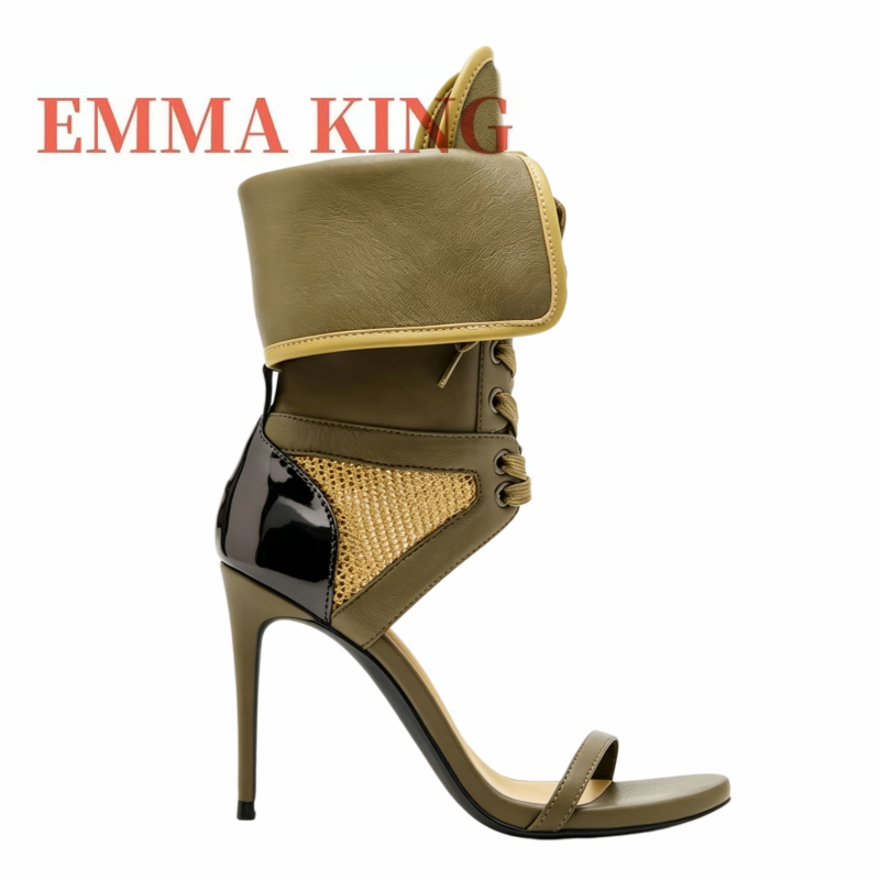 Green Fold Over Ankle High San - Women Shoes Boots 评论和价格