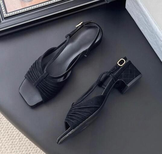 Elegant Women Black Suede Plea - Women Shoes Size 4 In Cm 评论和价格