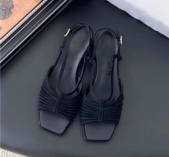 Elegant Women Black Suede Plea - Women Shoes Size 4 In Cm 评论和价格