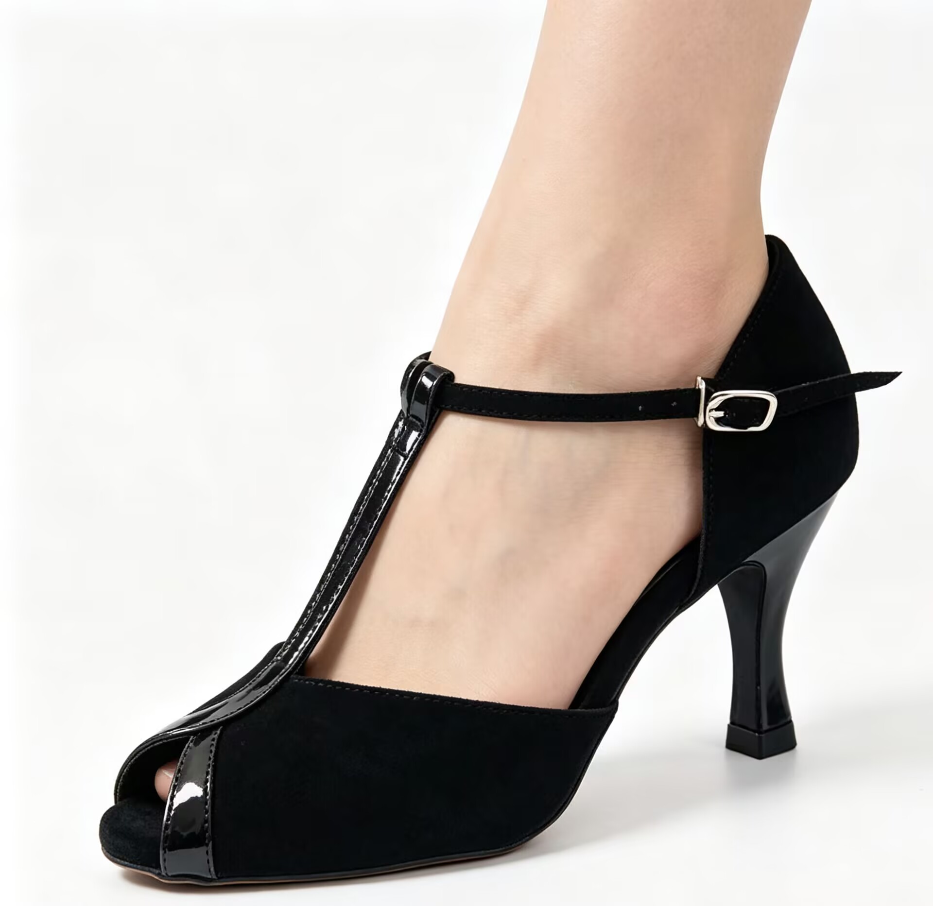 Evkoodance Black Or Tan Pu Lat - Women Shoes Size 4 In Cm 评论和价格