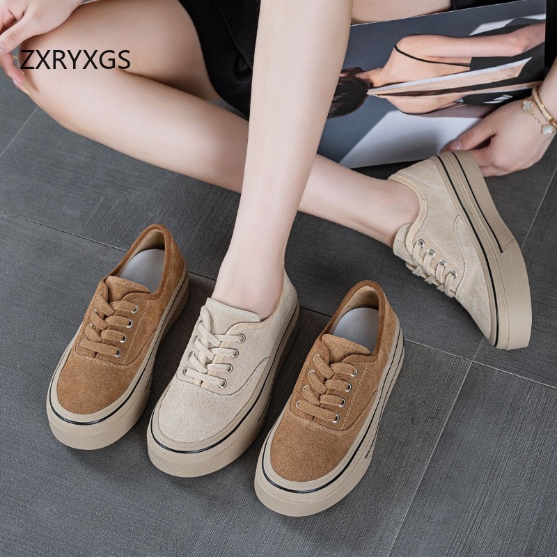ZXRYXGS New Autumn Lace-up Fro - Women Shoes Size 4 In Cm 评论和价格