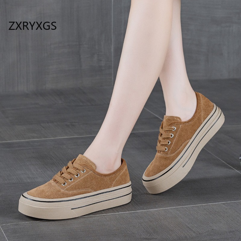 ZXRYXGS New Autumn Lace-up Fro - Women Shoes Size 4 In Cm 评论和价格