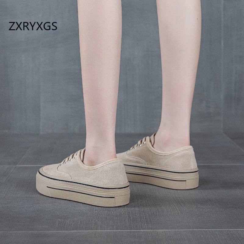 ZXRYXGS New Autumn Lace-up Fro - Women Shoes Size 4 In Cm 评论和价格