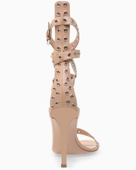 Apricot Gold Sliver Leather Ey - Women Shoes Boots 评论和价格