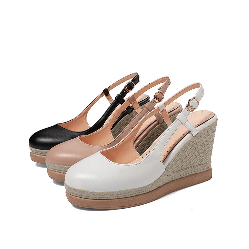 Women's T‑Strap Wedge Sandals  - Espadrille Wedge Shoes 评论和价格