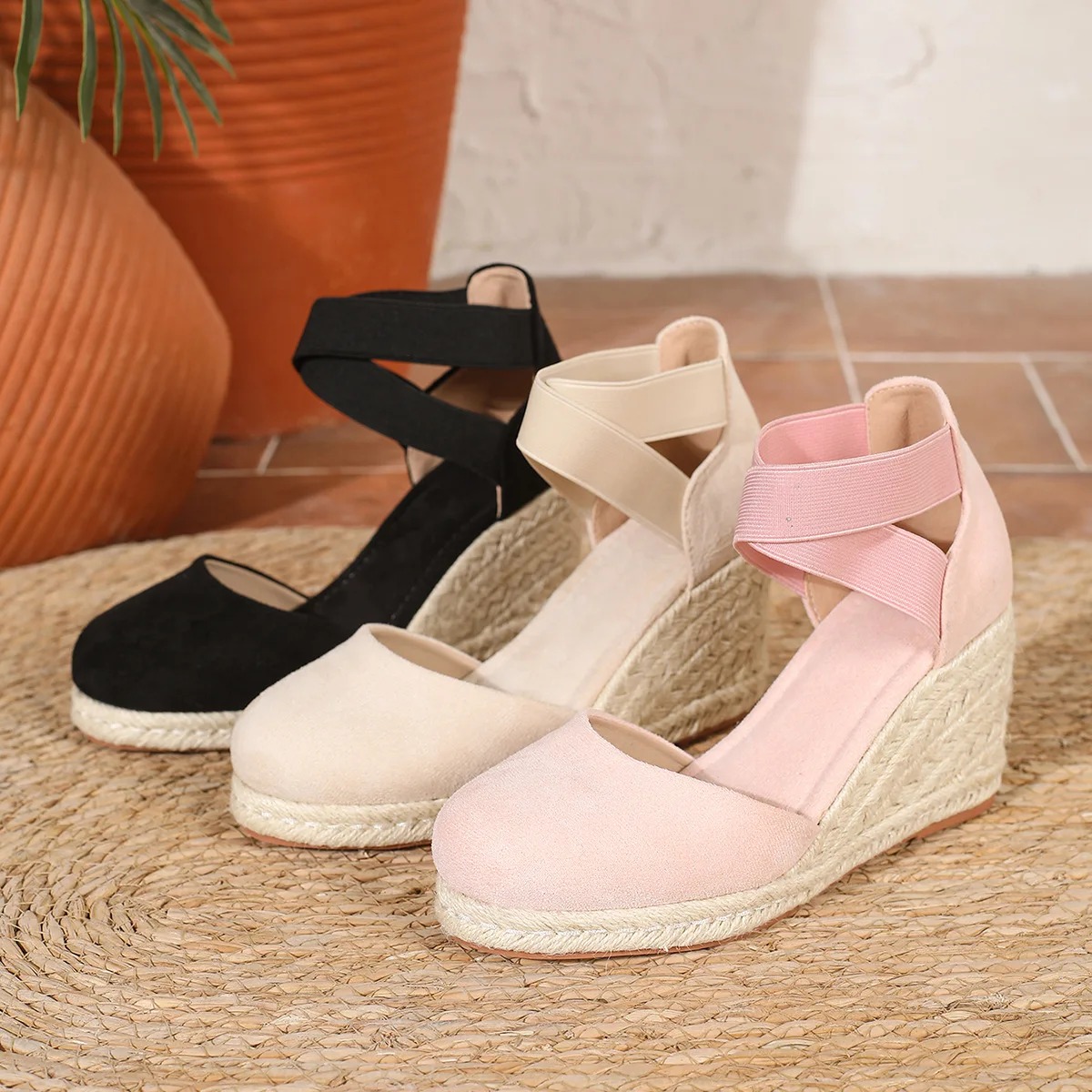 Cover Toe Women's Espadrille W - Espadrille Wedge Shoes 评论和价格