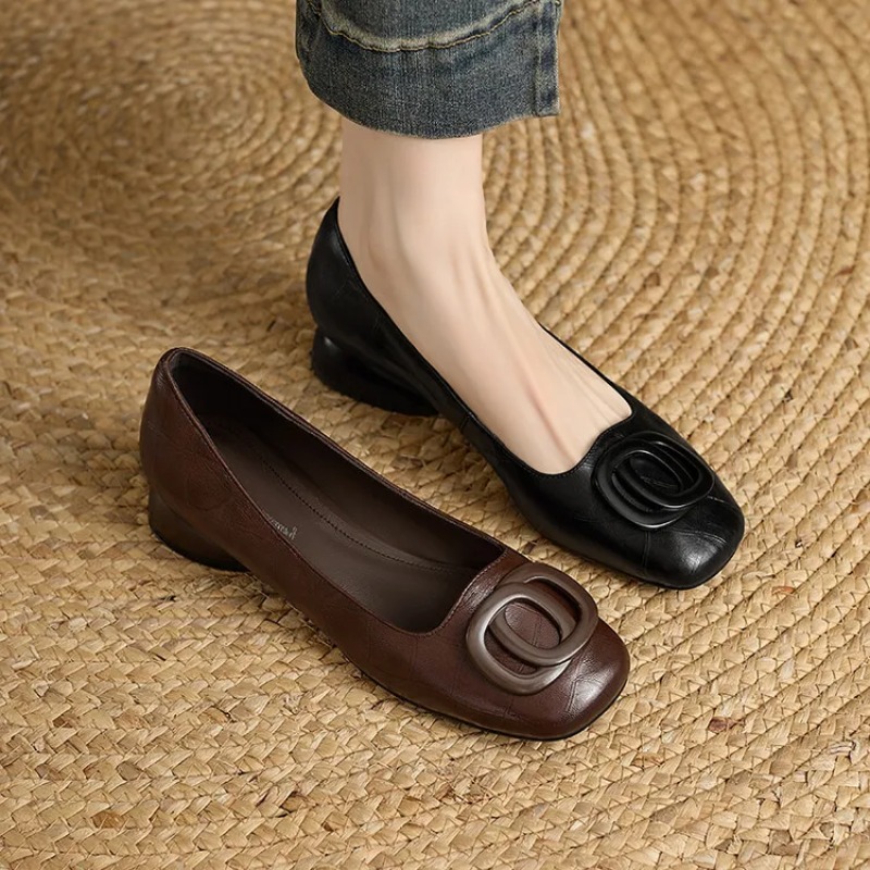 French Style Women Shoes Pumps - Women'S Shoes Round Toe 评论和价格