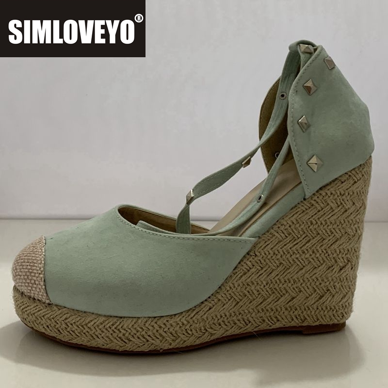 SIMLOVEYO espadrilles Women we - Espadrille Wedge Shoes 评论和价格