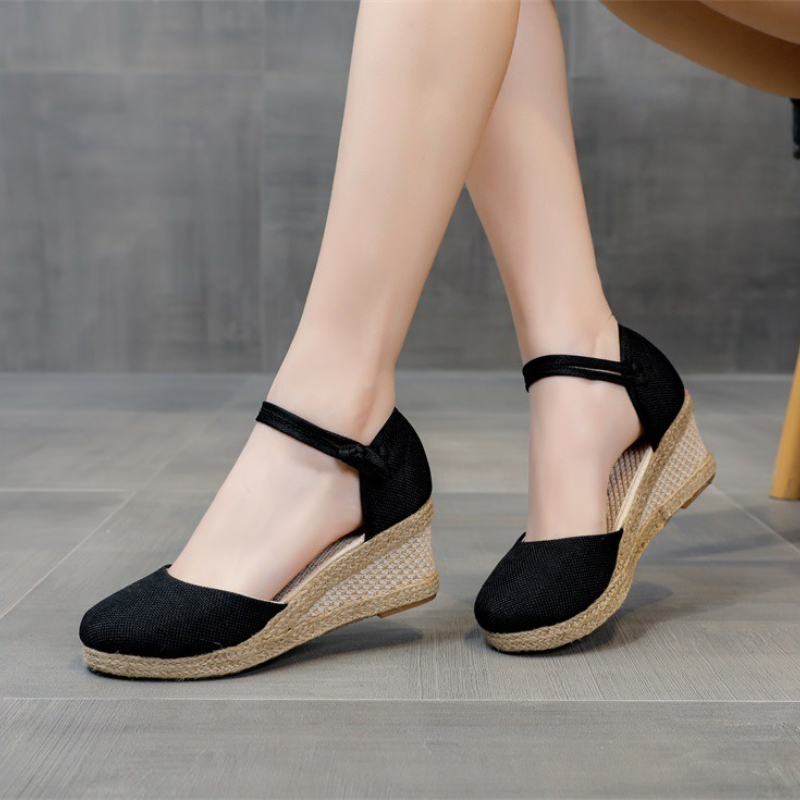 Heeled Sandals Women Wedges Es - Espadrille Wedge Shoes 评论和价格