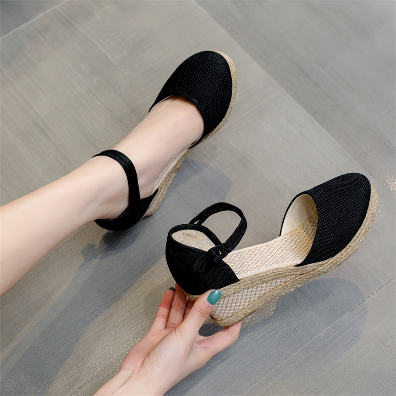 Heeled Sandals Women Wedges Es - Espadrille Wedge Shoes 评论和价格