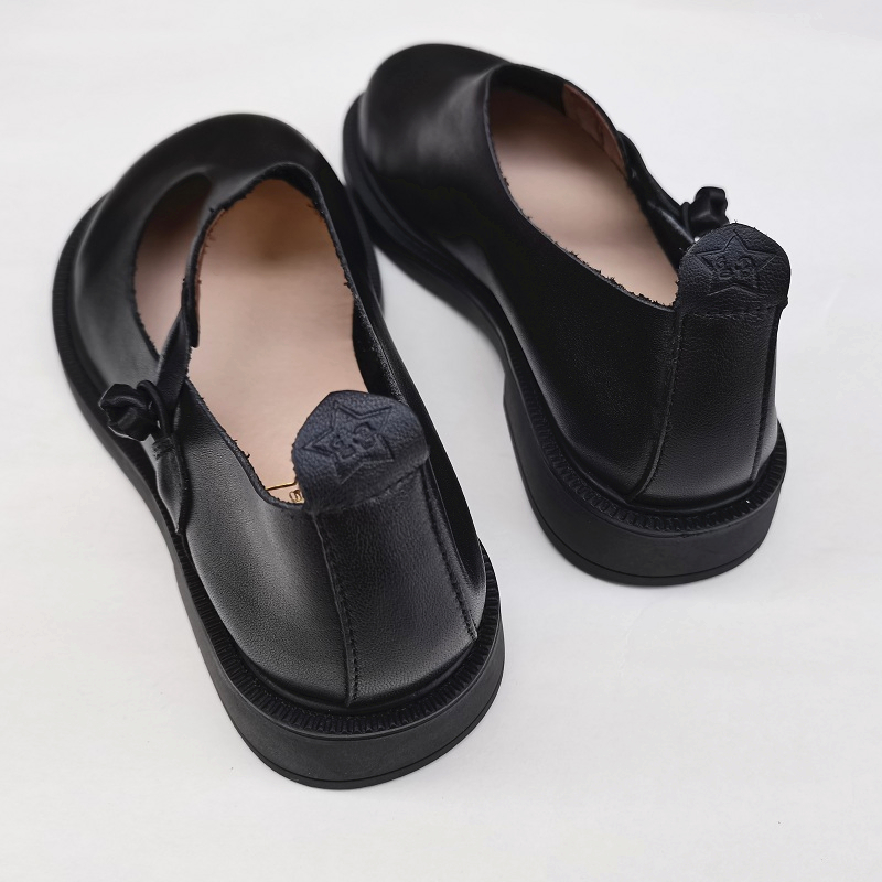 Careaymade-Genuine Leather Big - Women'S Shoes Round Toe 评论和价格