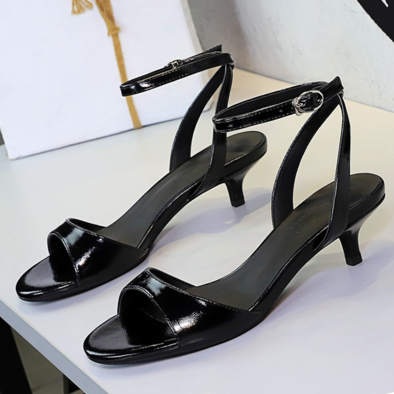 BIGTREE Shoes Open-toe Mid-hee - Women Shoes Size 4 In Cm 评论和价格