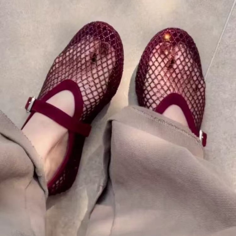 Hollow Rhinestone Baotou Sanda - Women'S Shoes Toms 评论和价格