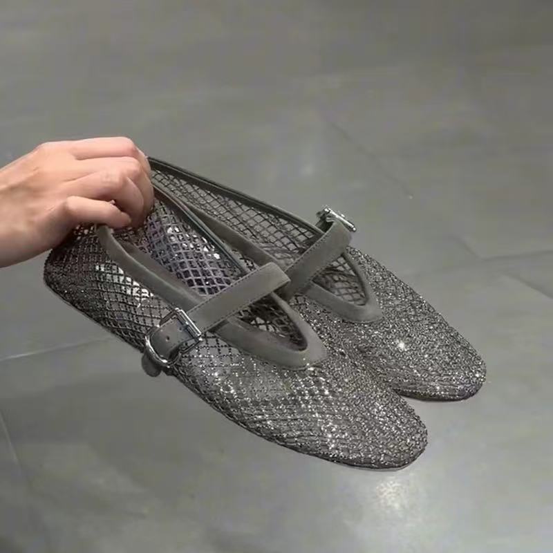 Hollow Rhinestone Baotou Sanda - Women'S Shoes Toms 评论和价格