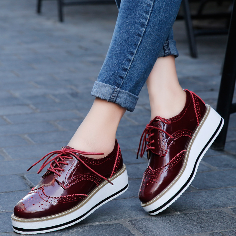 Women Loafers Shoes Leather Th - Espadrille Wedge Shoes 评论和价格
