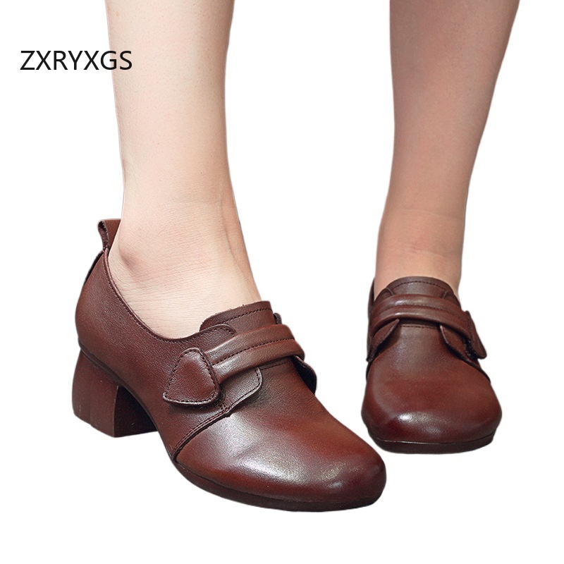 ZXRYXGS 2025 Autumn Real Cowhi - Women Shoes Size 4 In Cm 评论和价格