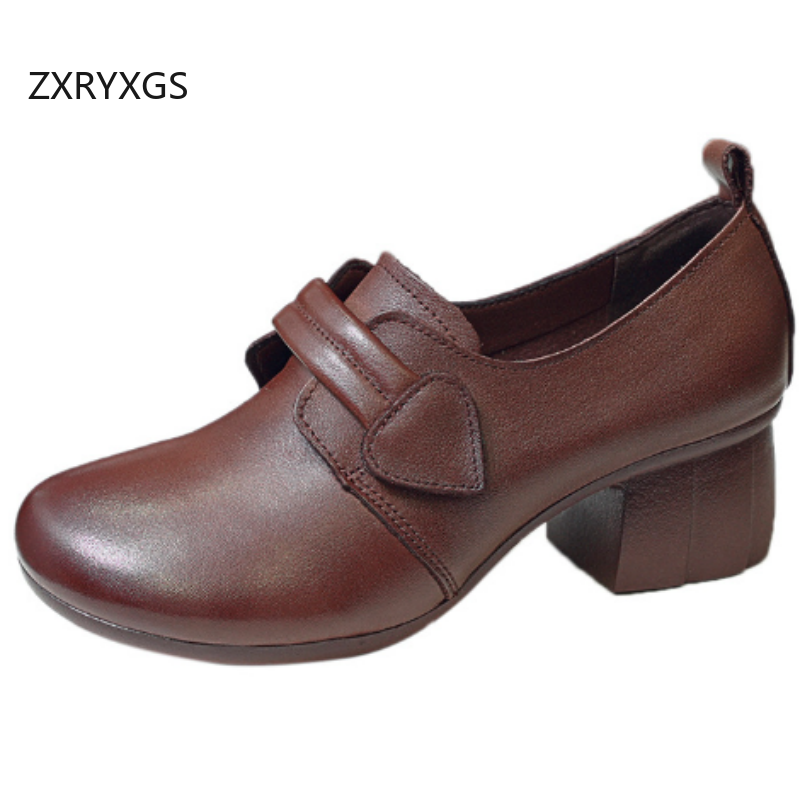ZXRYXGS 2025 Autumn Real Cowhi - Women Shoes Size 4 In Cm 评论和价格